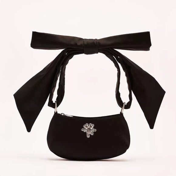 Heaven by Marc Jacobs x Sandy Liang Big Bow Shoulder Bag in Black NWT - Picture 3 of 6